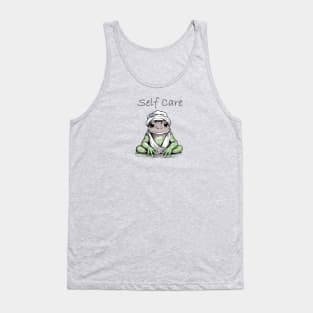 Self Care Frog Spa Day Tank Top